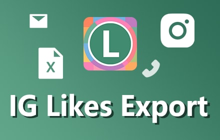 IG Likes Export